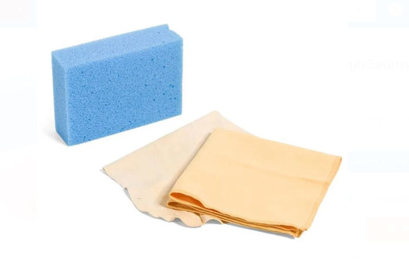 Cleaning Set Leather Sponge Cloth - 3 pcs.