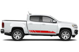 Side door mountains sticker, vinyl design for Chevrolet Colorado decal 2015 - Present