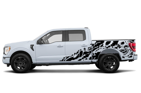 Side Nightmare Decal Sticker Graphic Compatible with Ford F150 Series 2021-Present