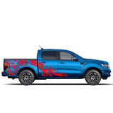 Side Nightmare Decal Stickers compatible with Ford Ranger 2019 - Present