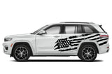 Sport US flag Decal Sticker Vinyl Side Racing Stripe Kit Compatible with Jeep Grand Cherokee WK2 SRT base 2011-Present