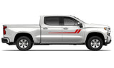 Door hockey stripes sticker design for Chevrolet Silverado decal 2015 - Present