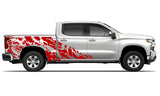 Side door sticker, vinyl design for Chevrolet Silverado decal 2012 - Present