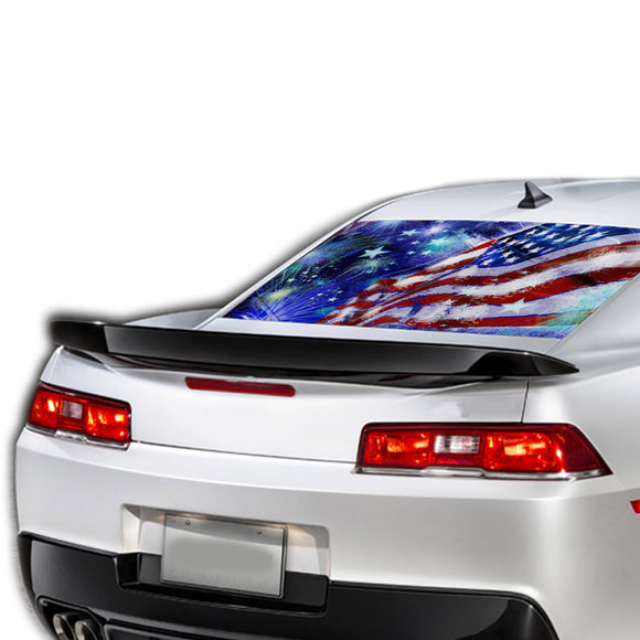 USA Stars Perforated for Chevrolet Camaro decal 2015 - Present