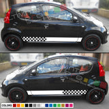 Decal Vinyl Side Racing Stripes Compatible with Peugeot 107 2005-2014