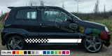 Decal Sticker Side Racing Stripes Compatible with Suzuki Ignis 2008-Present