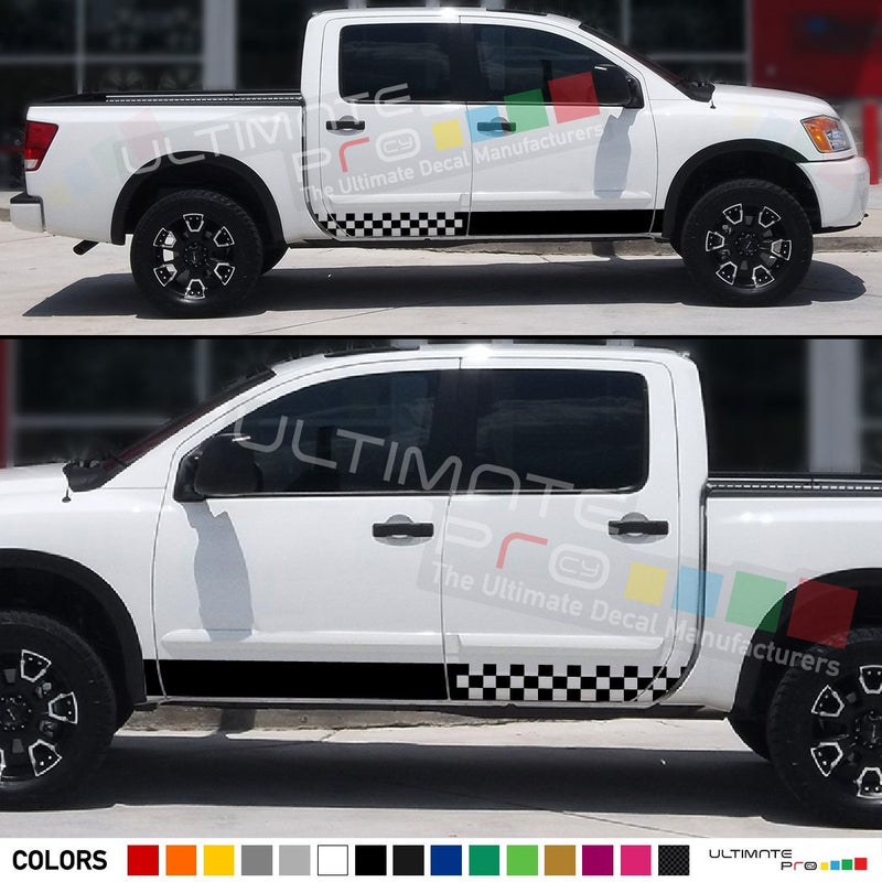 Titan Racing Sticker Nissan Titan sticker Pair decal Stripe 2003 - Present