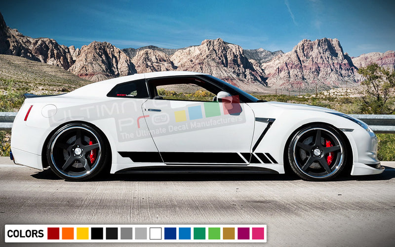 Sticker Vinyl Side Racing Compatible with Nissan GT-R R35 2007-Present