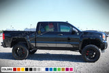 Decal Sticker Vinyl Mountains Stripe Kit Compatible with GMC Sierra 2014-Present