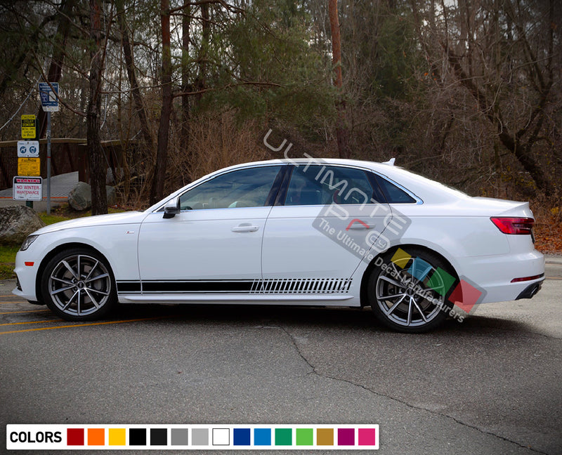 Decal Sticker Vinyl Stripe Kit Compatible with Audi A4 2008-Present