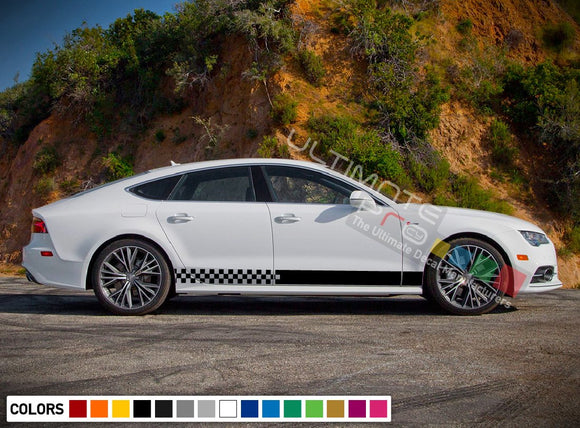 Decal Sticker Stripe Kit Compatible with Audi A7 2008-Present