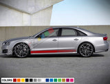 Decal Stickers Vinyl Stripe Kit Compatible with Audi A8 2008-Present