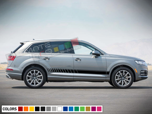Decal Stickers Stripe Vinyl Kit Compatible with Audi Q7 2008-Present
