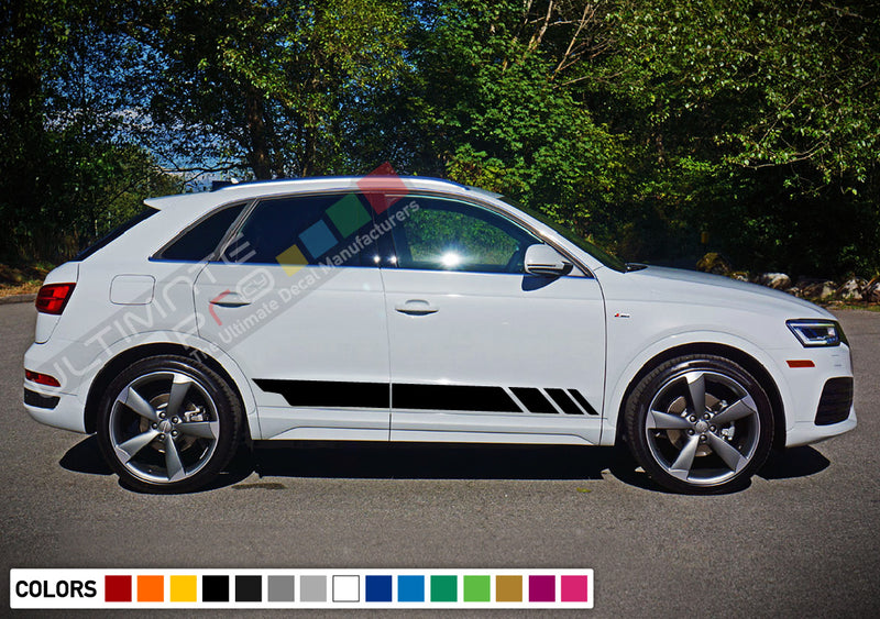 Decal Stickers Vinyl Stripe Kit Compatible with Audi Q3 2008-Present