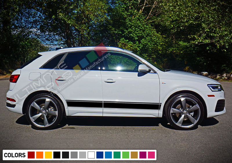 Decal Sticker Vinyl Stripe Kit Compatible with Audi Q3 2008-Present