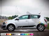 Decals Stripe design for Chevrolet Sonic decal 2015 - Present