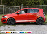 Decals Stripe Vinyl design for Chevrolet Sonic decal 2015 - Present