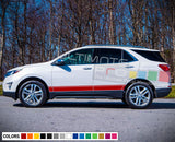 Stripe vinyl decals design for Chevrolet Equinox decal 2015 - Present
