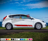 Decal Sticker Vinyl Side Racing Stripe Compatible with Hyundai Accent 2009-Present