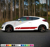 Decal Sticker Stripes Compatible with Hyundai Veloster 2009-Present
