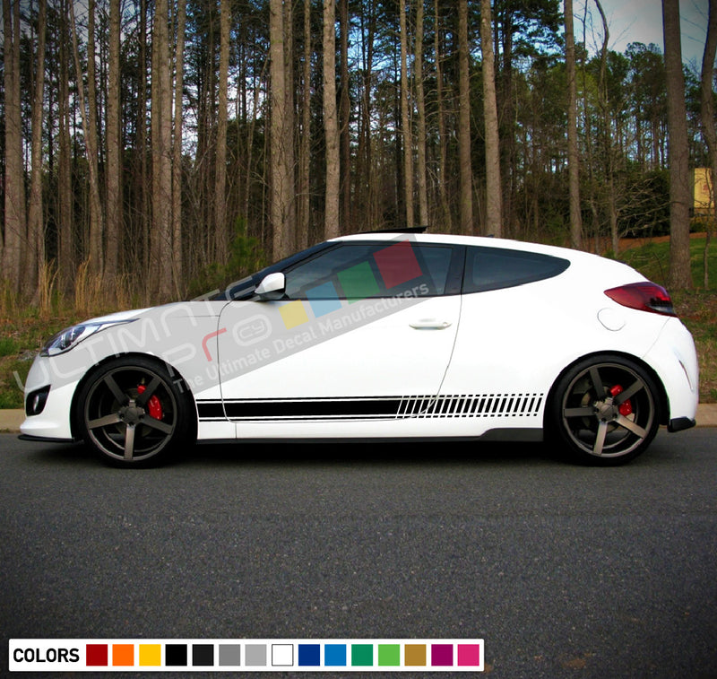 Decal Sticker Vinyl Stripes Compatible with Hyundai Veloster 2009-Present