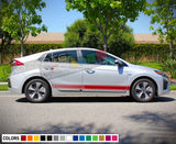 Decal Stickers Racing Stripe Compatible with Hyundai Ioniq 2009-Present