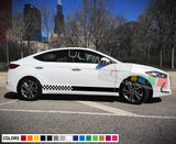Decal Sticker Racing Stripe Compatible with Hyundai Elentra 2009-Present