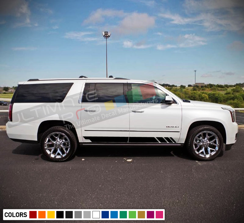 Decal Sticker Side Racing Stripes Compatible with GMC Yukon 2010-Present
