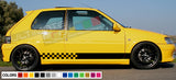 Decal Sticker Side Racing Stripes Compatible with Peugeot 106 Rallye Phase 1 2 16V