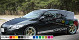 Decal Stickers Vinyl Side Racing Stripes Compatible with Honda CR-Z 2010-Present