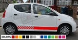 Decal Sticker Side Racing Stripes Compatible with Suzuki Alto 2008-Present