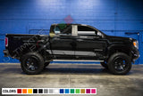 Decal Sticker Off-Road Mountain Stripes Compatible with GMC Canyon 2014-Present