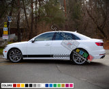 Decal Sticker Vinyl Side Stripe Kit Compatible with Audi A4 2008-Present