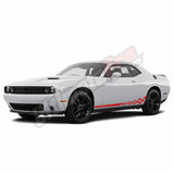 Stripes Dodge challenger RT SRT8 Decal Finishing Flag Sticker Vinyl