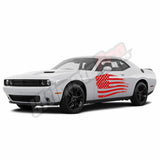 Sticker for Dodge challenger RT SRT8 USA Flag Decal  2008 - Present