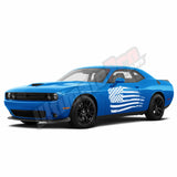 Sticker for Dodge challenger RT SRT8 USA Flag Decal  2008 - Present