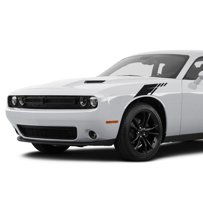 Side Fender Stripes Decal Vinyl For Dodge challenger 2008 - Present