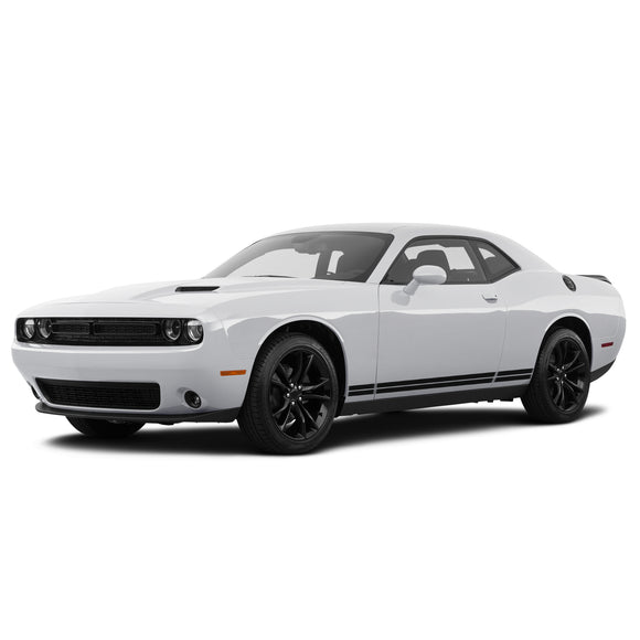 Dodge challenger Side Decal Double Lines Solid Lines 2008 - Present