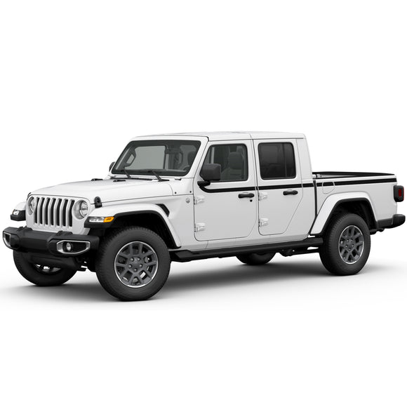 Mirror edge line 2 Vinyl Sticker Compatible with Jeep Gladiator 2019-Present