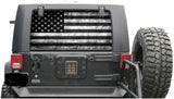 Flag USA Perforated for Jeep Wrangler JL, JK decals 2007 - Present