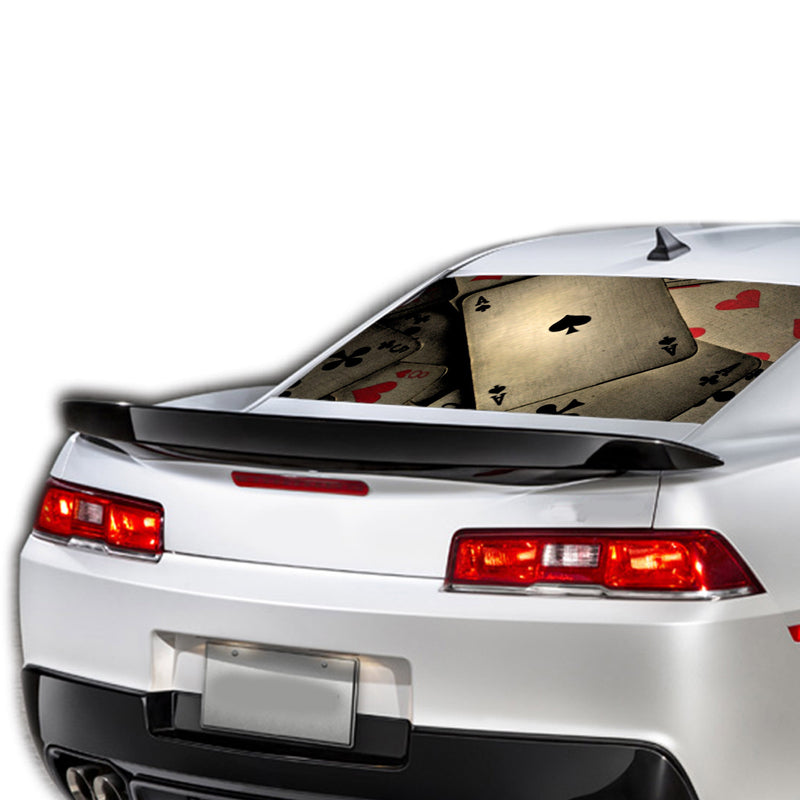 Ace Card Perforated for Chevrolet Camaro decal 2015 - Present