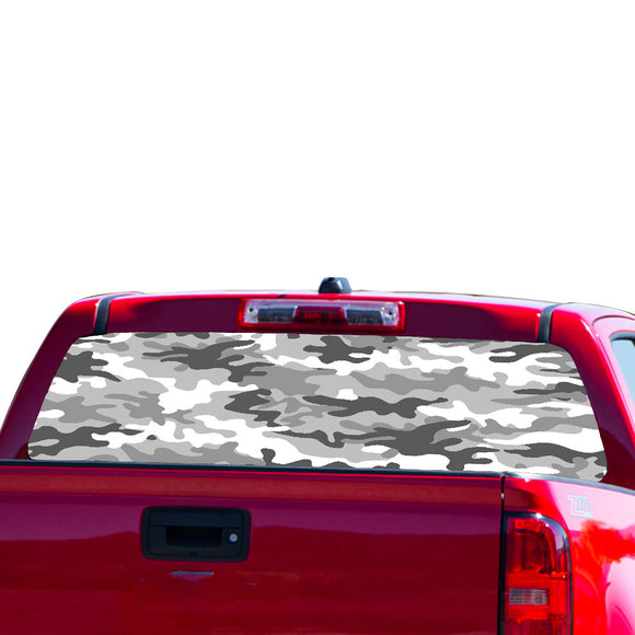 Camo White Perforated for Chevrolet Colorado decal 2015 - Present