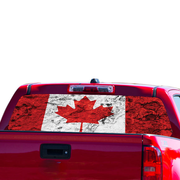Canada Flag Perforated for Chevrolet Colorado decal 2015 - Present