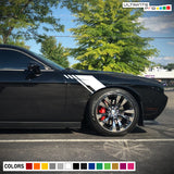 Side Fender Stripes Decal Vinyl For Dodge challenger RT SRT8 2008 - Present