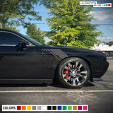 Side Fender Stripes Decal Vinyl For Dodge challenger RT SRT8 2008 - Present