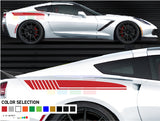 Side stripes sticker for Chevrolet Corvette Stingray decal 2012 - Present