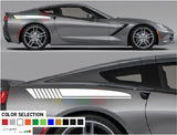 Side stripes sticker for Chevrolet Corvette Stingray decal 2012 - Present