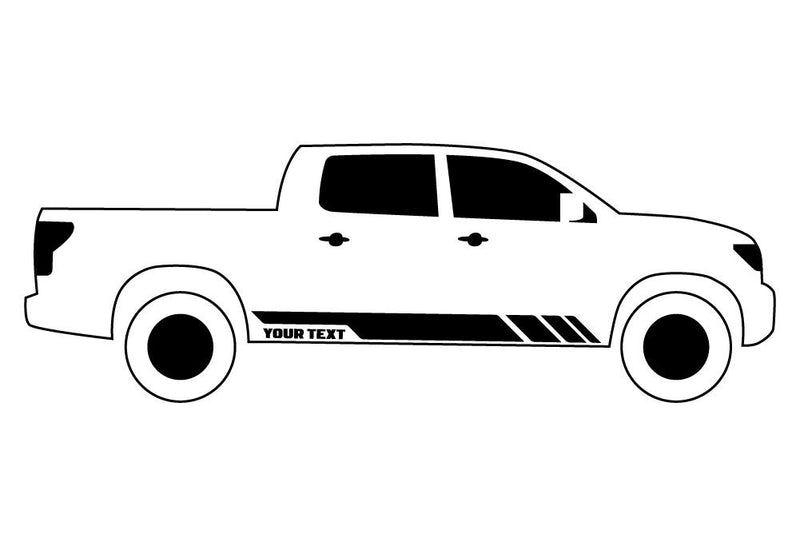 Custom Stripes 2, Vinyl Design For Chevrolet Silverado Decal 2015 - Present