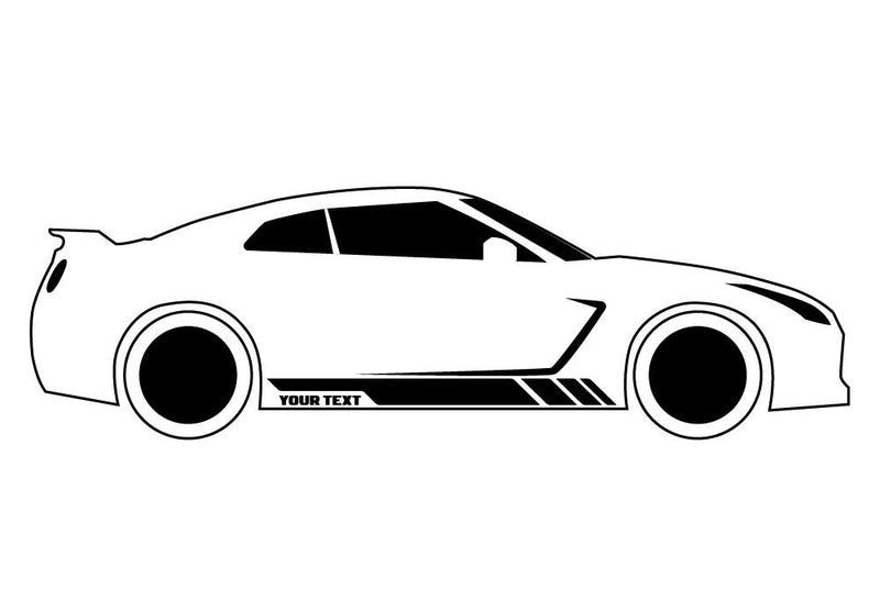 Custom Stripes 2, Vinyl Design For Toyota GT86 Decal 2012- Present