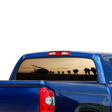 Army Helicopter Perforated for Toyota Tundra decal 2007 - Present